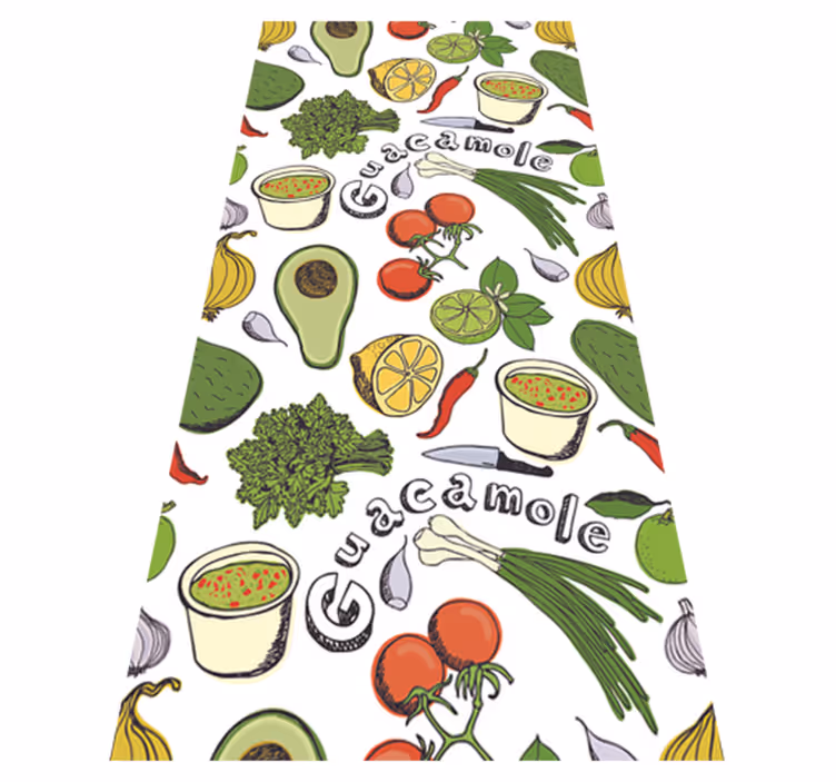 Tappeto pvc cucina vinile decorativo frutta messicana - TenStickers