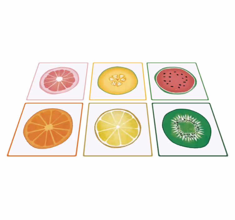 Tappeto pvc cucina frutta affettata - TenStickers