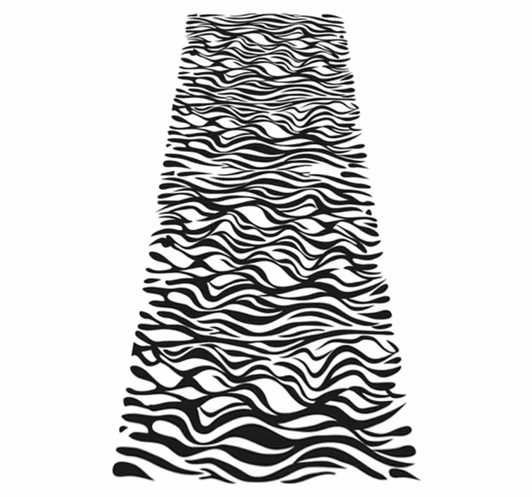 Tappeto pvc cucina sfondo zebra frigorifero - TenStickers