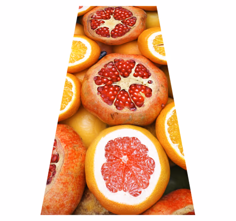 Tappeto pvc cucina frutti affettati - TenStickers