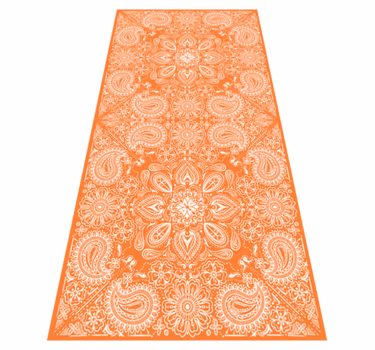 Tappeto pvc cucina piastrelle paisley frigorifero - TenStickers