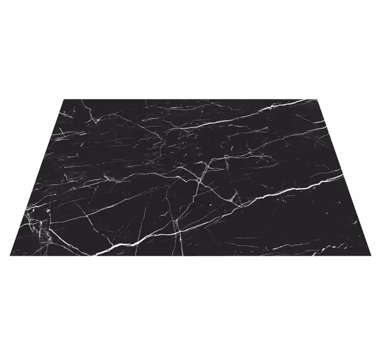 Tappeto pvc cucina marmo nero - TenStickers