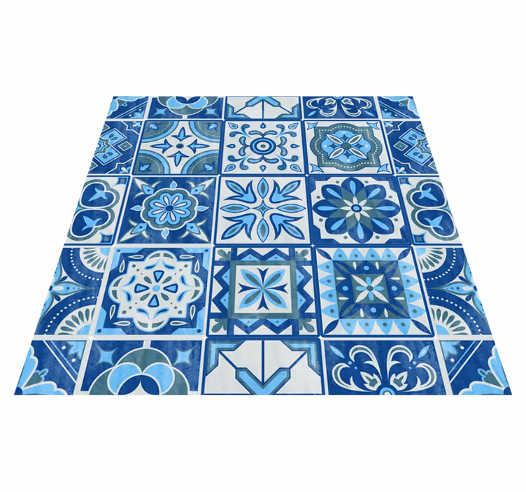 Tappeto pvc cucina adesivo piastrelle talavera - TenStickers