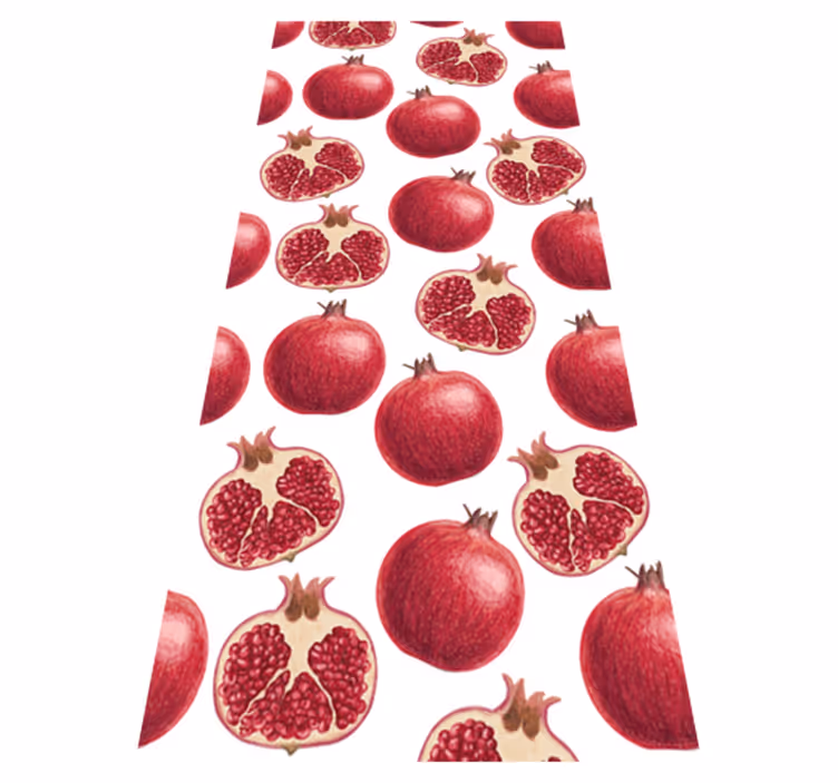 Tappeto pvc cucina motivo melograni colorati - TenStickers