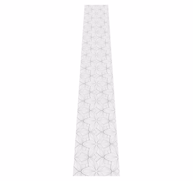 Tappeto pvc cucina piastrelle esagonali minimaliste fiorite - TenStickers