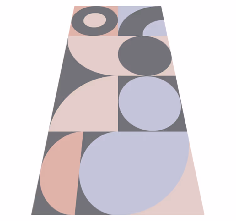 Tappeto pvc cucina motivo cerchi geometrici - TenStickers