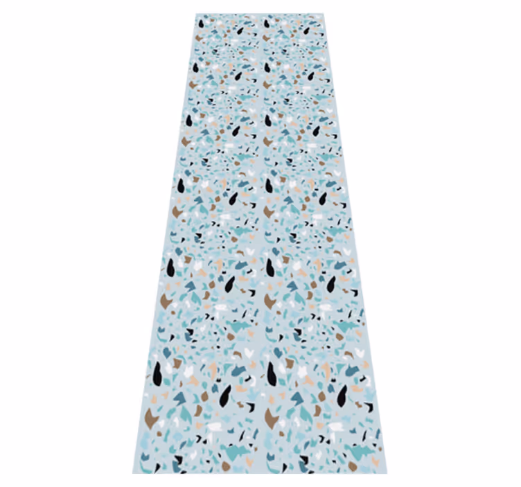 Tappeto vinile camera da letto design terrazzo - TenStickers