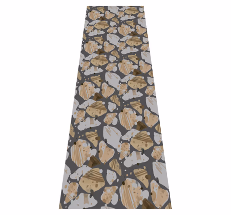 Tappeto vinile camera da letto effetto terrazzo cemento - TenStickers
