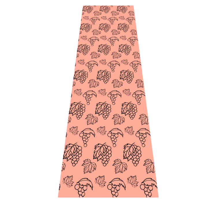 Tappeto vinile camera da letto design uva rosa africano - TenStickers