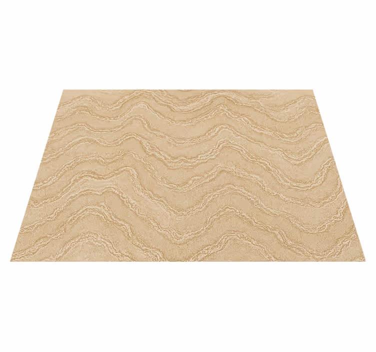 Tappeto vinile camera da letto effetto marmo beige e oro - TenStickers