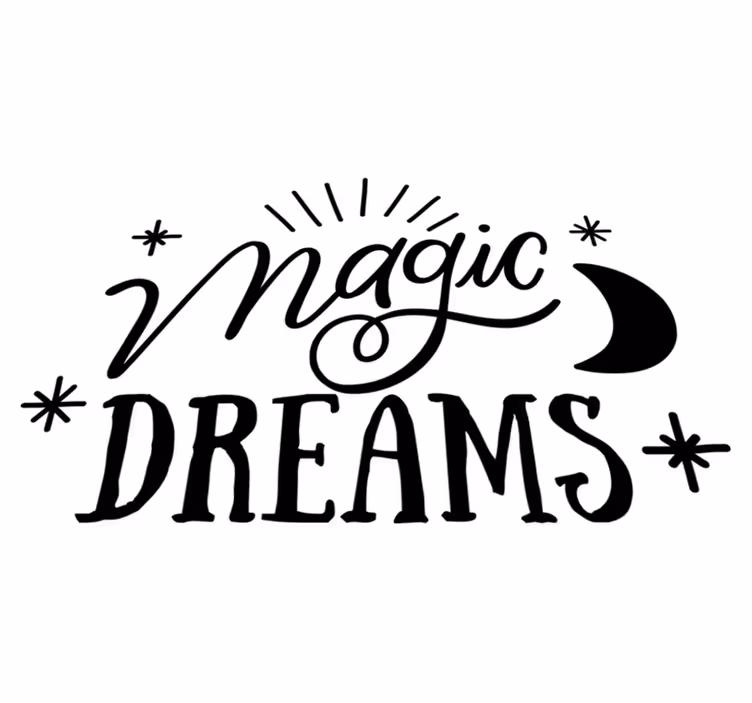 Tappeto vinile camera da letto sogni magici - TenStickers