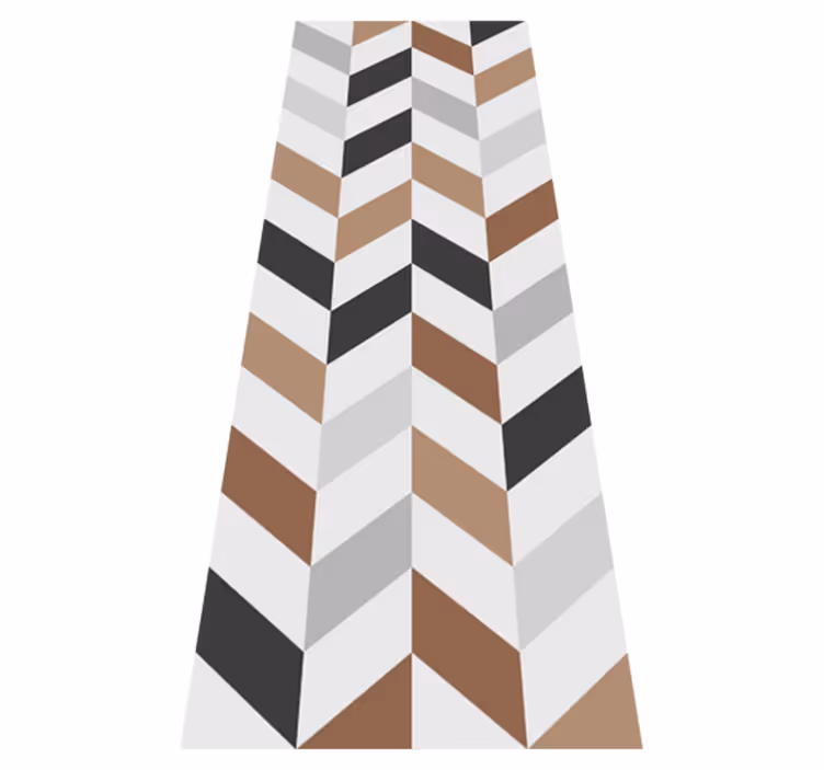 Tappeto vinile ufficio blocchi colorati geometrici - TenStickers