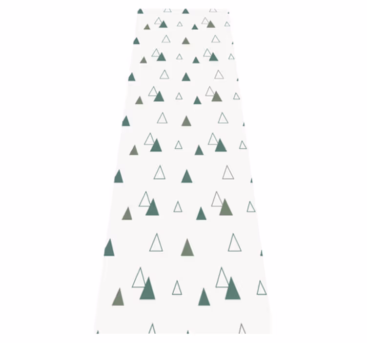 Tappeto vinile ufficio triangoli colori naturali - TenStickers