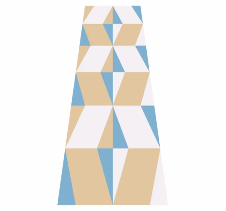 Tappeto vinile ufficio forme geometriche minimaliste - TenStickers
