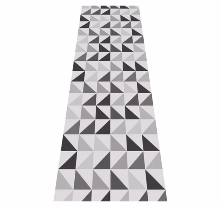 Tappeto vinile ufficio triangoli geometrici - TenStickers