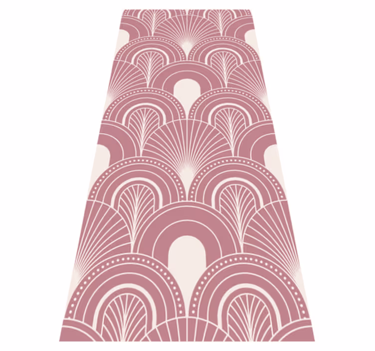 Tappeto vinile ufficio stile decorativo arco rosa oro - TenStickers