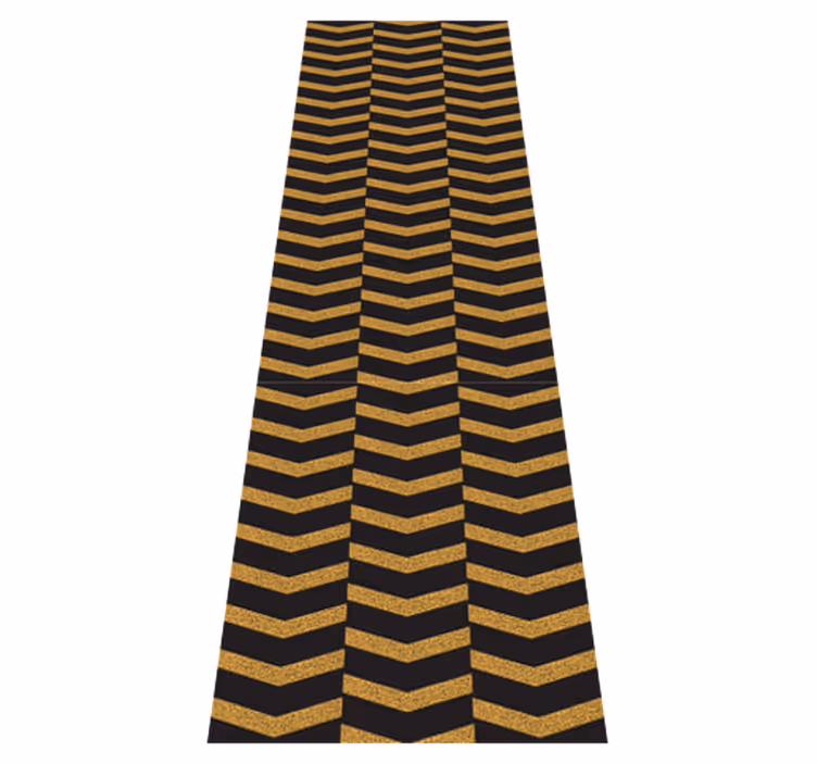 Tappeto vinile ufficio linee oro marmo - TenStickers