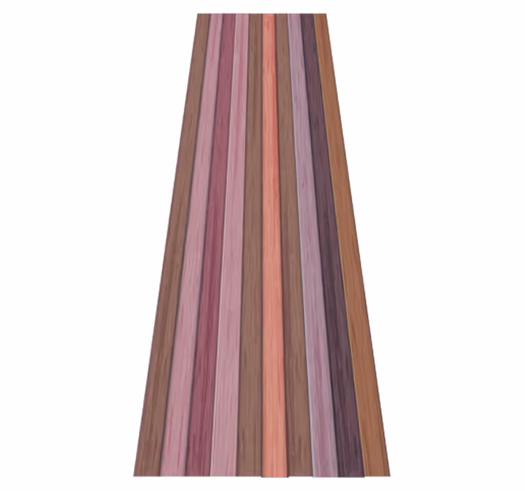 Tappeto vinile camera da letto texture legno grigio e rosa - TenStickers