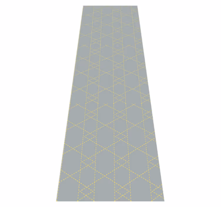 Tappeto vinile camera da letto triangoli origami pantone - TenStickers