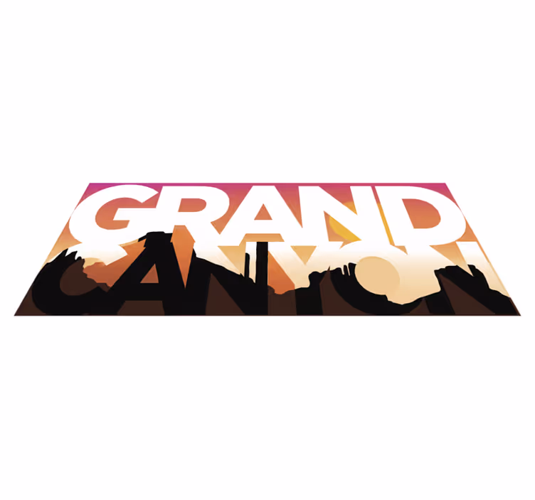 Tappeto vinile camera da letto grand canyon - TenStickers