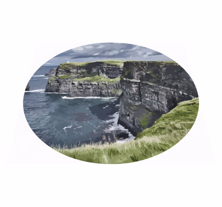 Tappeto vinile camera da letto cliffs irlandesi - TenStickers