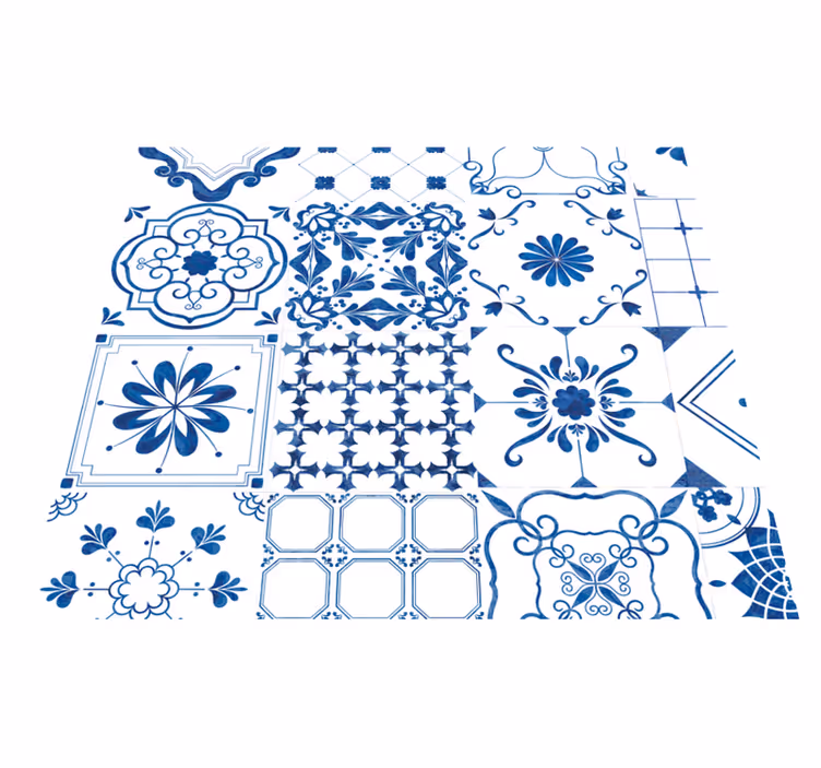 Tappeto vinile nordico piastrelle nordiche - TenStickers