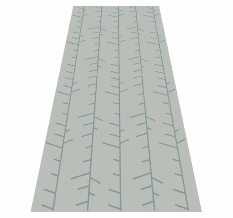 Tappeto vinile nordico motivo righe verticali verde menta - TenStickers