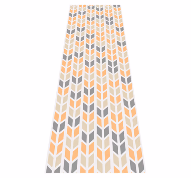 Tappeto vinile nordico fiori geometrici nordici - TenStickers