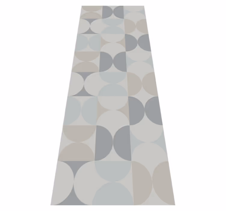 Tappeto vinile nordico motivo geometrico pastello - TenStickers