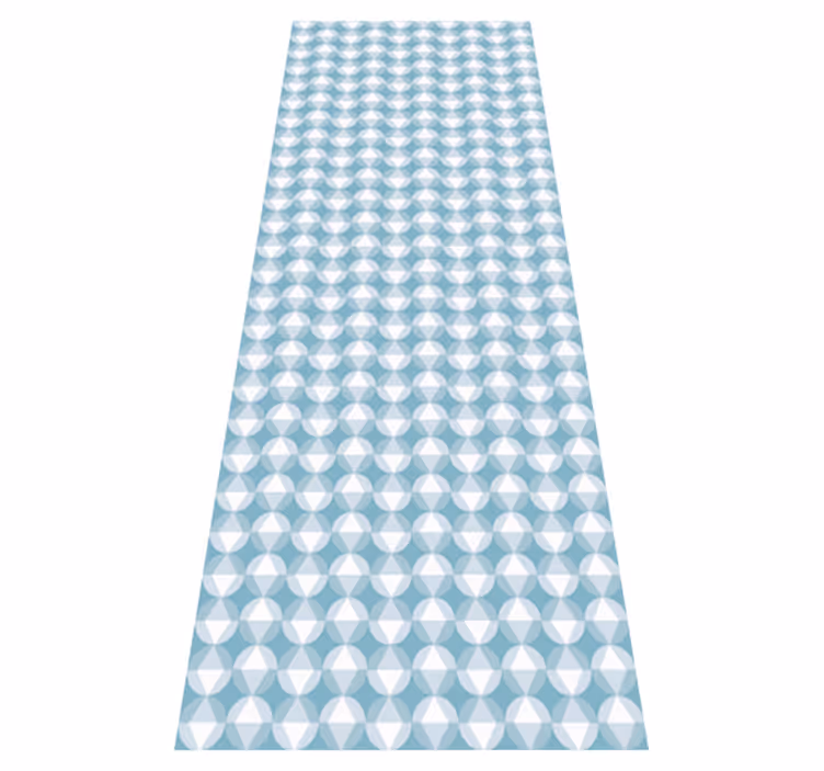 Tappeto vinile nordico stile nordico con motivo blu - TenStickers