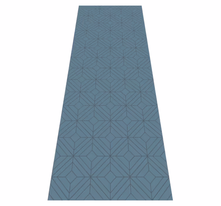 Tappeto vinile nordico motivo a diamante grigio - TenStickers