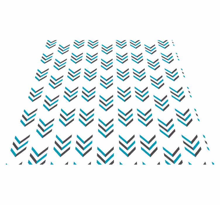 Tappeto vinile nordico frecce blu - TenStickers