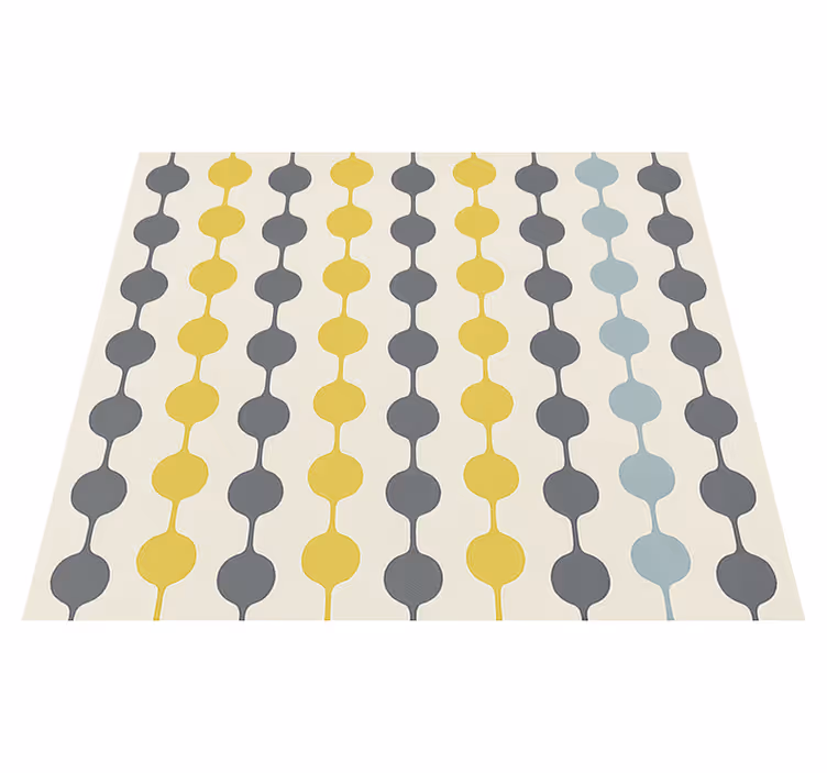 Tappeto vinile nordico cerchi colorati appesi - TenStickers