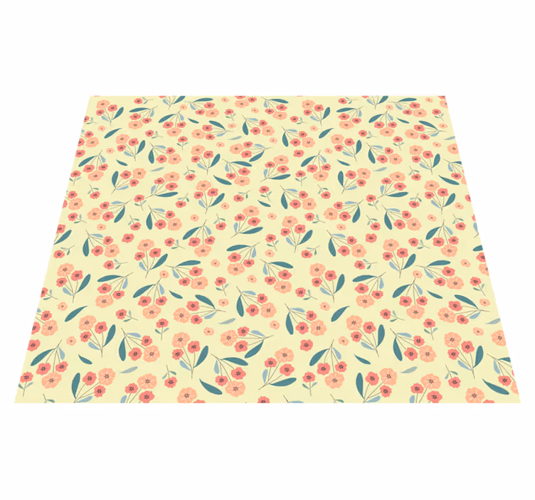 Tappeto vinile natura motivo rose - TenStickers