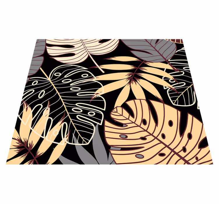 Tappeto vinile natura carta da parati giungla tropicale - TenStickers