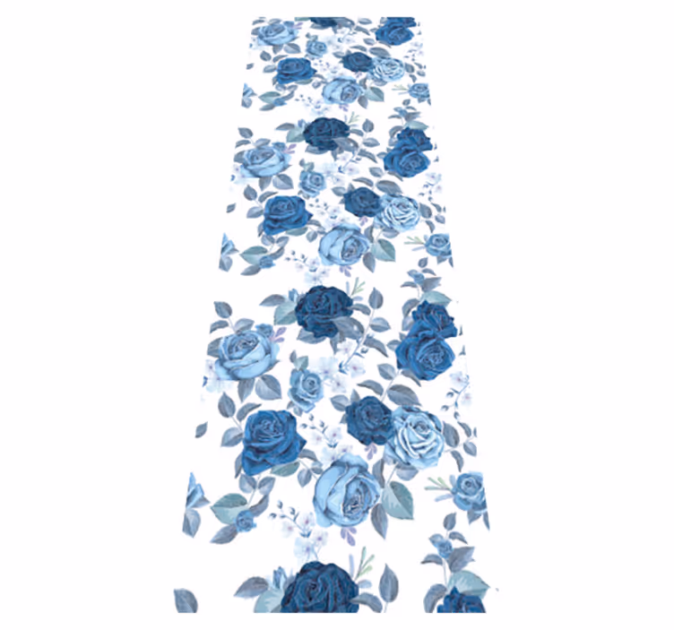 Tappeto vinile natura motivo blu e selvaggio - TenStickers