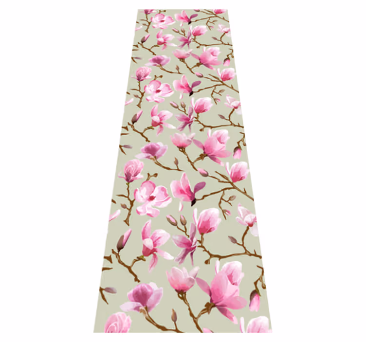 Tappeto vinile natura magnolia viola bellissima - TenStickers