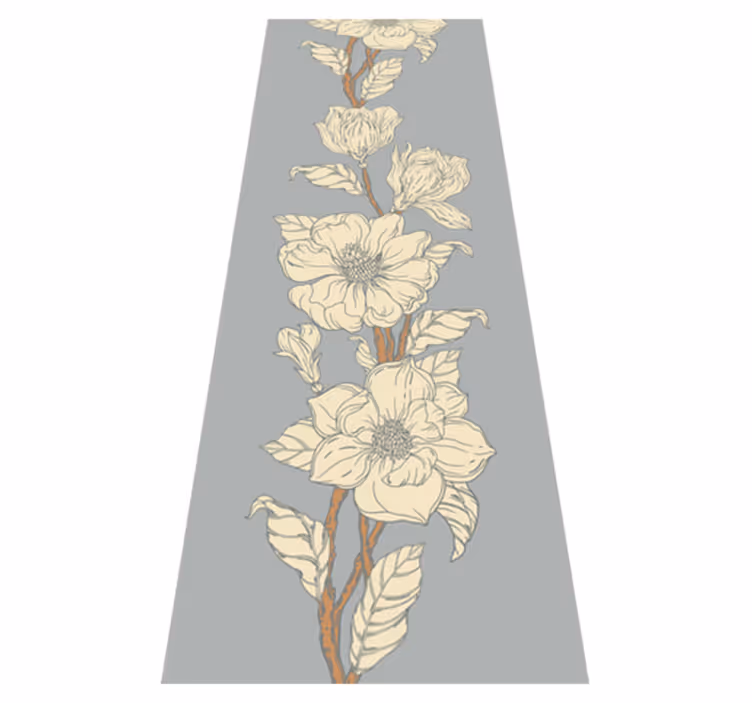 Tappeto vinile natura stile nostalgia nuova magnolia - TenStickers