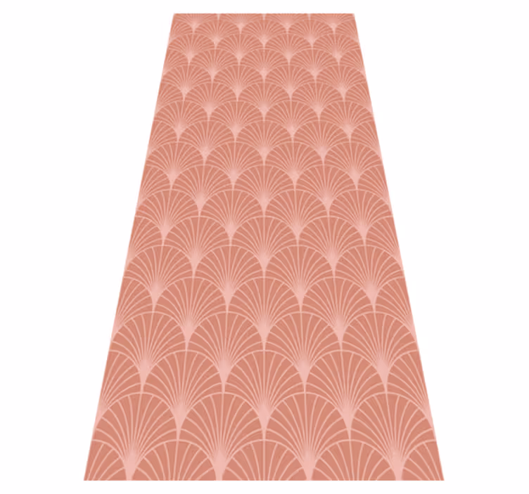 Tappeto vinile vintage motivo decorativo palme oro rosa - TenStickers