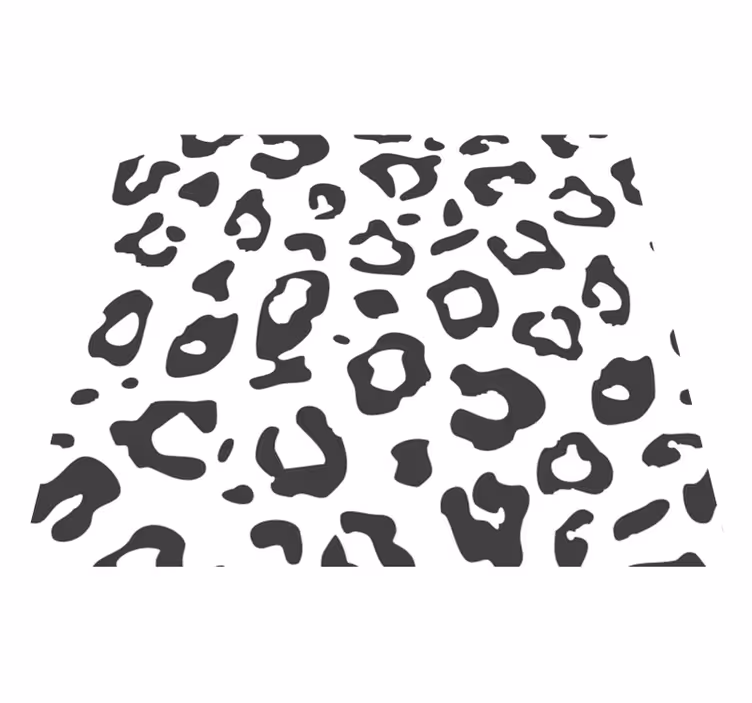 Tappeto vinile animali leopardo nero - TenStickers