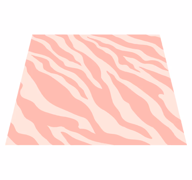 Tappeto vinile animali stampa zebra rosa - TenStickers