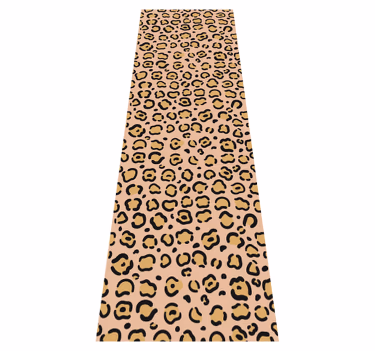 Tappeto vinile animali stampa leopardo pastello - TenStickers