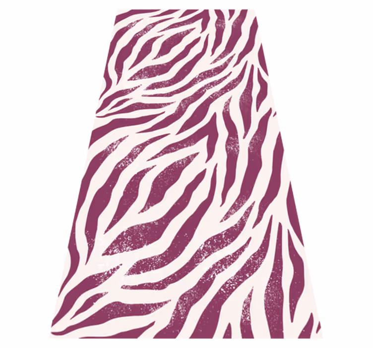 Tappeto vinile animali motivo zebra viola e bianco - TenStickers