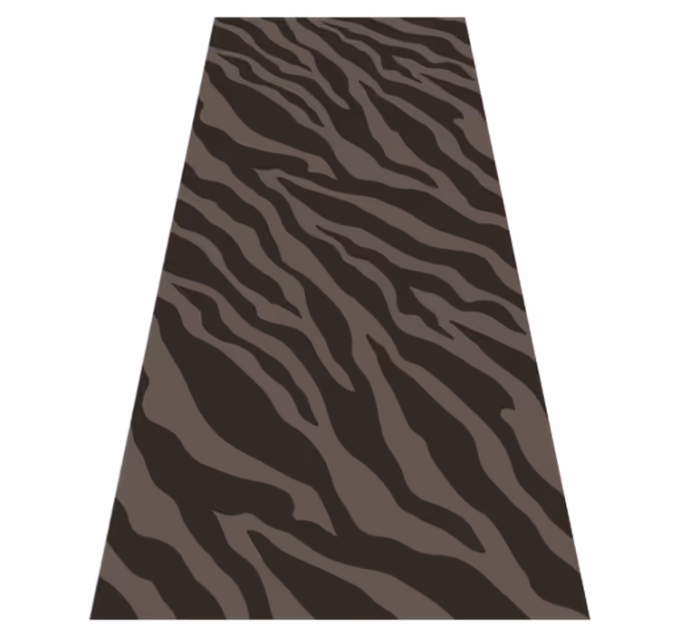Tappeto vinile animali motivo zebra scuro - TenStickers