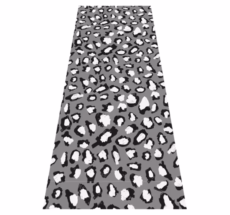 Tappeto vinile animali stampa leopardata grigia e bianca - TenStickers