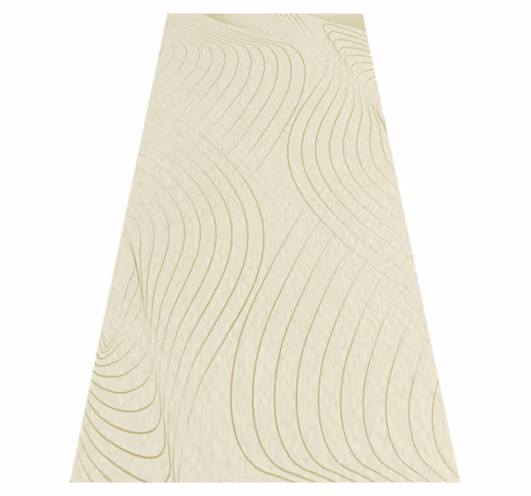 Tappeto vinile motivi curve japandi - TenStickers