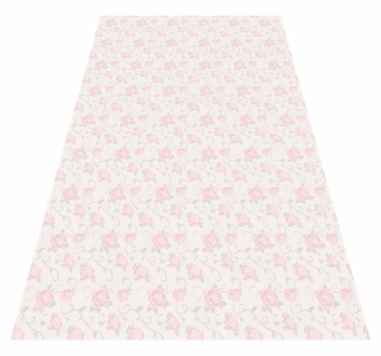 Tappeto vinile vintage fiori piccoli stile vintage - TenStickers