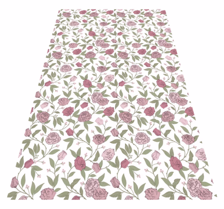 Tappeto vinile vintage rose vintage rosa pallido - TenStickers