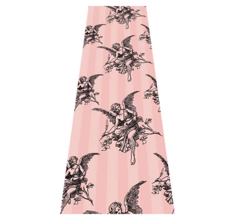 Tappeto vinile vintage design artistico toile jouy - TenStickers