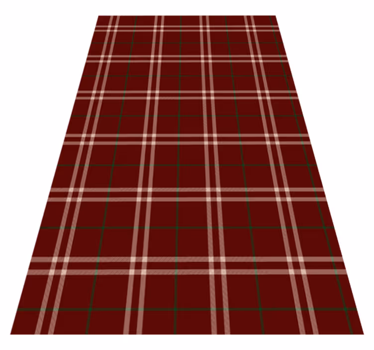 Tappeto vinile vintage a piastrelle gingham - TenStickers